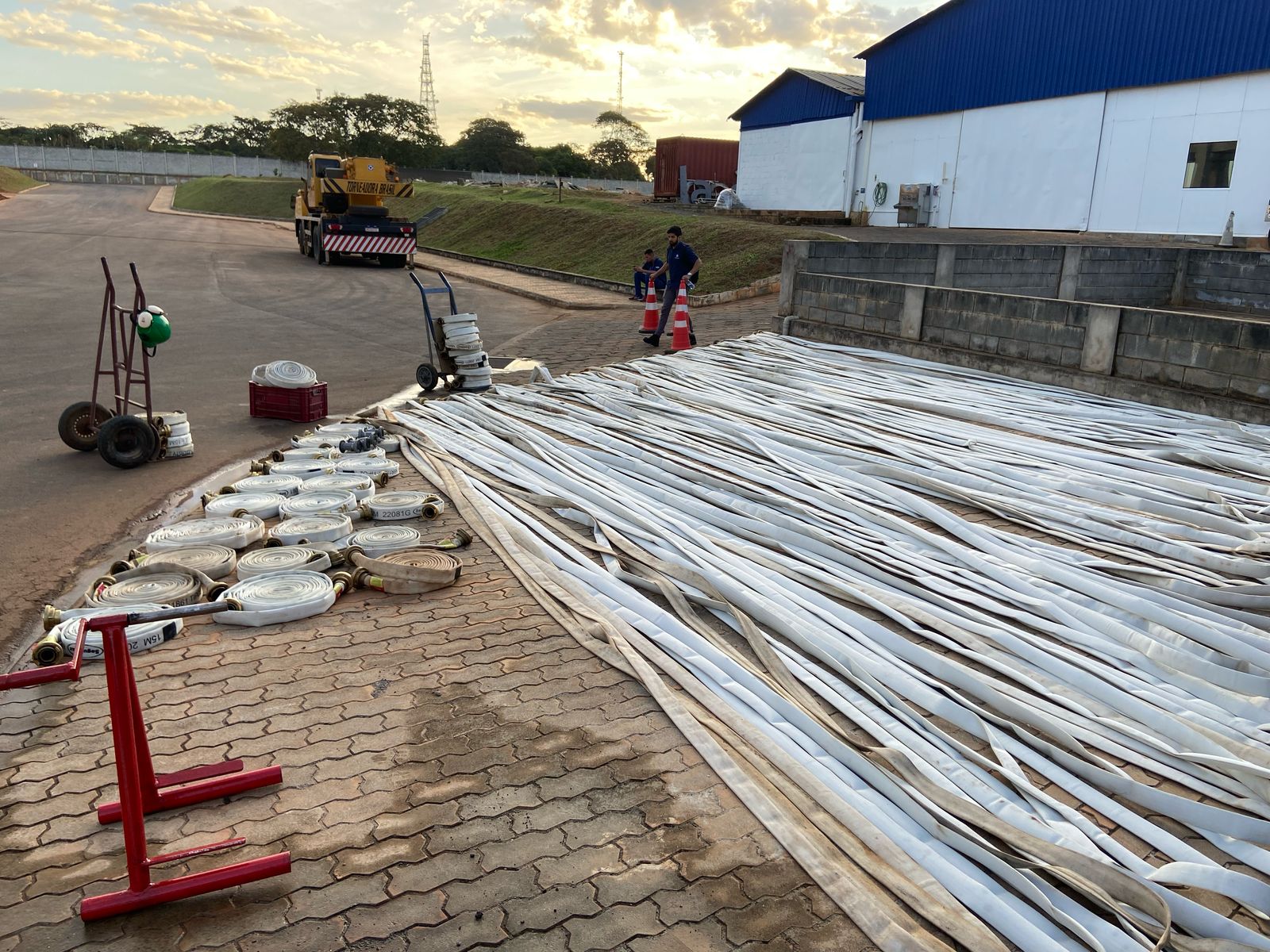 Engtech teste hidrostatico em mangueiras de incêndio